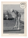 Deck Golf (Putting) on Board an Atlantic Liner Giclee Print Deck Golf (Putting) on Board an Atlantic Liner Giclee Print