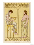 Consulting an Oracle in Ancient Greece Giclee Print Consulting an Oracle in Ancient Greece Giclee Print