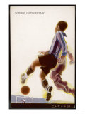 Defender Intercepts a Shooting Opportunity Reproduction procédé giclée