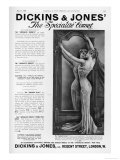 Whalebone Corset Advertised by Dickins and Jones Giclee Print