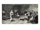 The Trial of the Marriage Between Henry VIII and Catherine of Aragon Which Ends in Divorce reproduction procédé giclée