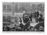 Revivalist Ira Sankey Sings to an Immense Congregation Giclee Print