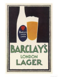 Barclay's London Lager Giclee Print