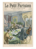 Peace the Peace Treaty is Signed in Pretoria by Christiaan de Wet and Kitchener Lámina giclée