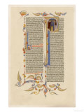 Page from a 14th Century Italian Bible Giclee Print
