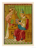 Pope Gregorius I Pen in Hand Giclee Print
