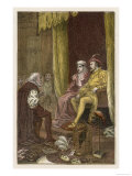 Columbus Agrees Terms with King Ferdinand and Queen Isabella Giclee Print