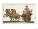 Chariot of the Ancient Greeks with a Woman Driver and a Woman Passenger Giclee Print