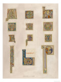 Ornamental Initial Letters from an English Bible Giclee Print