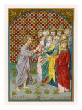 He Entrusts the Keys of the Kingdom to Peter Who Will Become the First Pope Giclee Print