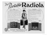 The Portable (Well Sort Of) Radiola Receiver Loud Speaker and Amplifier Giclee Print