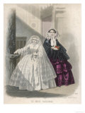 Mother with Her Daughter in Her Communion Dress Giclee Print Mother with Her Daughter in Her Communion Dress Giclee Print