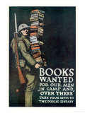 Poster of the American Association of Libraries for Supplying Books to the Troops on Service Giclee Print
