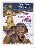 American World War One Poster Promoting the Salvation Army Lassie Lámina giclée