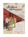 Promoting the Pennsylvania Railroad - Giclee Baskı