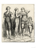 Some of the Costumes Worn by Ladies at a Swimming Competition in London Giclée-Druck