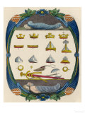 Saxon Funeral Habit and Various Ornaments Giclee Print