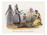 Sacrificing to Atone for Sins, The Poor Man Can Afford to Slaughter Only a Single Bird Giclee Print