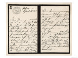 Queen Victoria's Handwriting in a Letter to Wellington Reproduction procédé giclée
