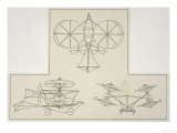 Cayley's Helicopter Giclee Print