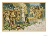 Priest Prepares to Sacrifice a Captive Giclee Print