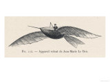 Le Bris's Project the Bird-Like Flying Device of Jean-Marie le Bris Giclee Print