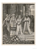 Solomon Learns of the Coming and Subsequent Death of Jesus reproduction procédé giclée