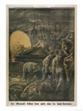 German Troops Burn Dead Bodies in a Furnace Giclee Print German Troops Burn Dead Bodies in a Furnace Giclee Print
