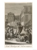 Jonah Preaches to the People of Nineveh Who Take It in Good Part reproduction procédé giclée