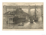 The Opening of the New Swing Bridge at Newcastle-On-Tyne on June 15th 1876 reproduction procédé giclée