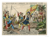 Columbus Lands 1492 Giclee Print