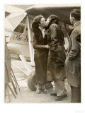 Amy Johnson, British Aviator Who Made Several Record Flights Lámina giclée