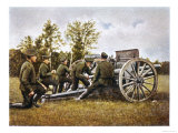 Russian Artillery During the First World War Lámina giclée