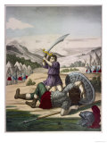 David Beheads Goliath reproduction procédé giclée