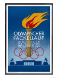 Postcard to Commemorate the Carrying of the Olympic Torch Through Vienna Giclee Print