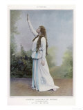Aino Ackte Finnish Opera Singer Seen Here in 1900 in the Role of Herwine in la Cloche du Rhin Giclee Print