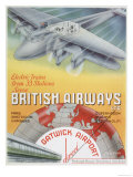 British Airways from Gatwick reproduction procédé giclée