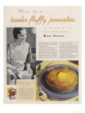 Aunt Jemima's Pancake Mix for Tender Fluffy Pancakes - Giclee Baskı Aunt Jemima's Pancake Mix for Tender Fluffy Pancakes - Giclee Baskı