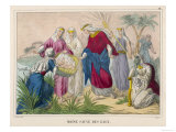 Cast Adrift on the Nile the Infant Moses is Fortunately Retrieved by Pharaoh's Daughter Giclee Print