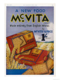 Mcvitie's Mcvita Wheat Biscuits Made Entirely from English Wheat at One Shilling a Packet Giclee Print