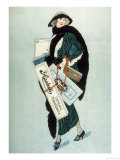 An Elegant Lady out Shopping, She Has Bought a Large Box of Haukeli Neapolitan Cream Chocolates Giclée-tryk An Elegant Lady out Shopping, She Has Bought a Large Box of Haukeli Neapolitan Cream Chocolates Giclée-tryk