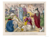 He Competes with the Priests of Baal and Proves That His God is More Powerful Than Theirs Giclee Print