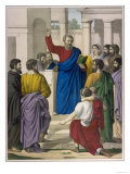 He Reads the Laws of Moses to the People reproduction procédé giclée