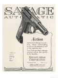 Savage Automatic Pistol Giclee Print