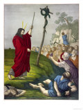When the Israelites are Stricken by Plague Moses Sets up a Bronze Serpent Giclee Print