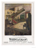 Waring and Gillow, Carpeting for Lounge Hall and Staircase Giclee Print
