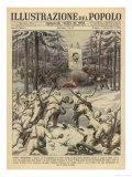 Finland: a Banner Imprinted with Stalin's Image Fails to Protect the Russians from the Finns Giclee Print