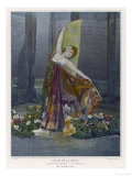 Valentine Petit French Dancer as le Papillon in "Visions Nocturnes" at the Palais de la Danse Giclee Print