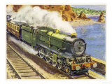 Cornish Riviera Train Giclee Print