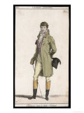 Frock Coat and Cane 1807 Giclee Print